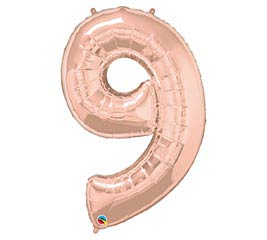 34" Rose Gold Number Nine