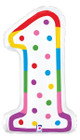 24" Number One Candle Balloon