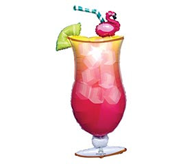 41" Tropical Drink Balloon