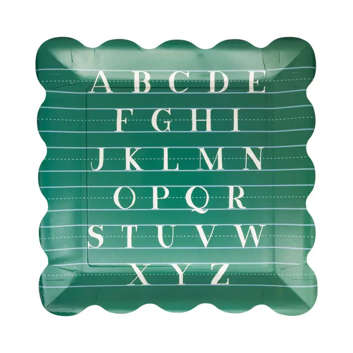 Alphabet Paper Plate