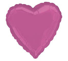 17" Bubblegum Pink Heart Balloon