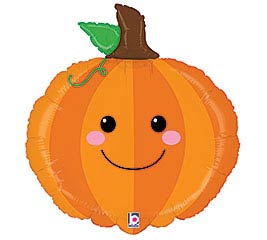 29" Pumpkin Smiling Balloon