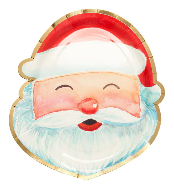 Smiley Santa Plate