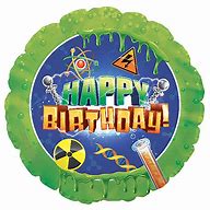 17" Mad Scientist Happy Birthday