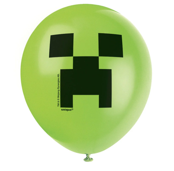 Minecraft Latex Balloons - 8pk