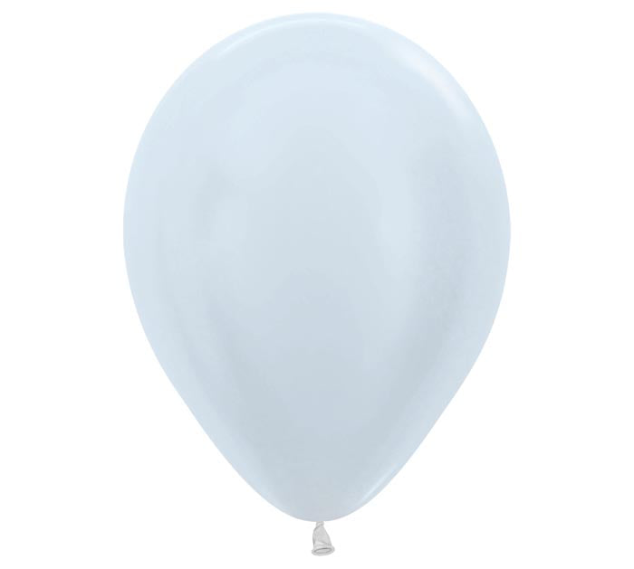 11" Pearl White Balloon