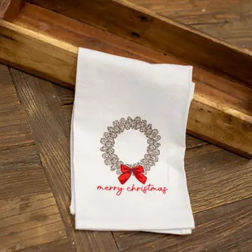 Oyster Wreath Tea Towel