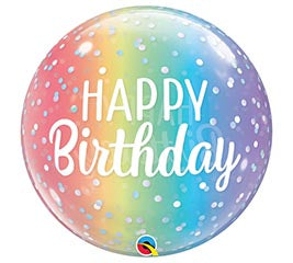 22" Happy Birthday Ombre Balloon