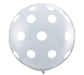 3ft Clear Polka Dots Balloon