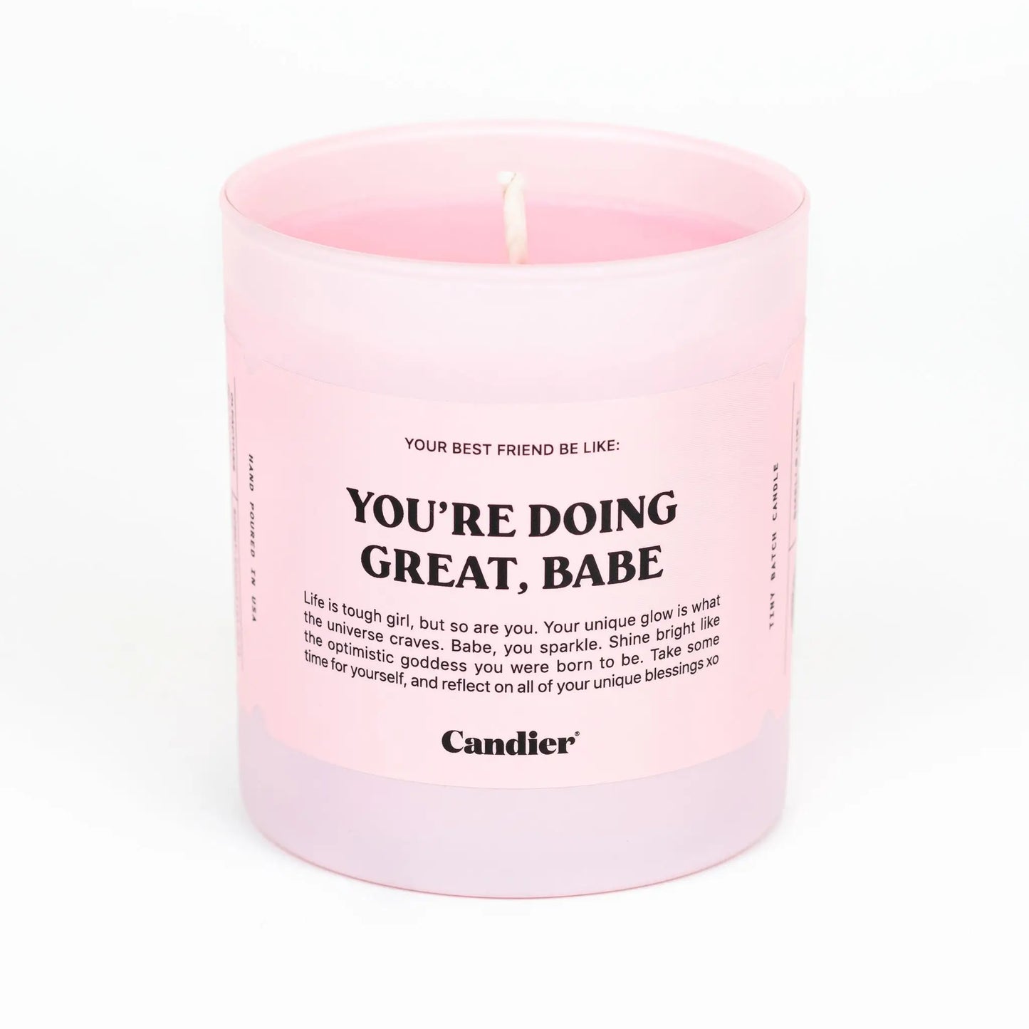 You're doing Great Candle
