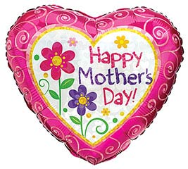 17'' Mother's Day Flowers Balloon