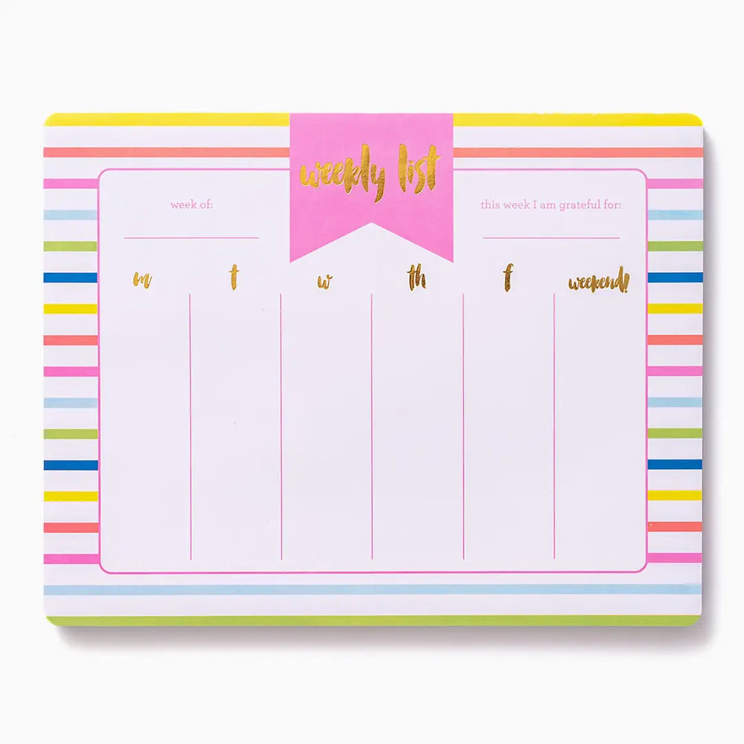 Weekly List Pad