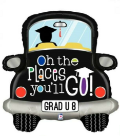 32" Oh the Places - Graduation Balloon