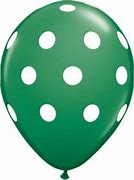 11" Dark Green Polka Dot Balloon