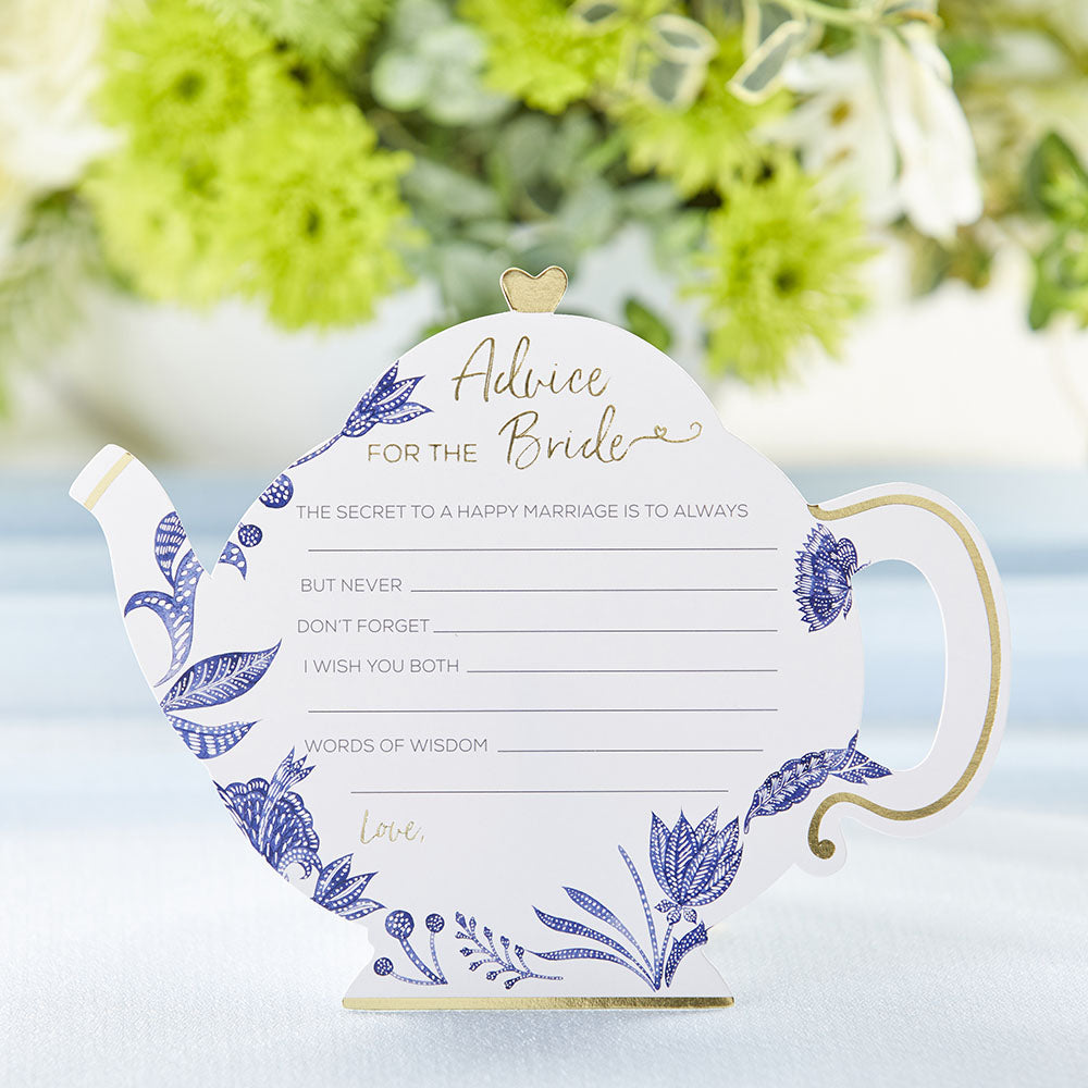 Blue Willow Wedding Advice Cards