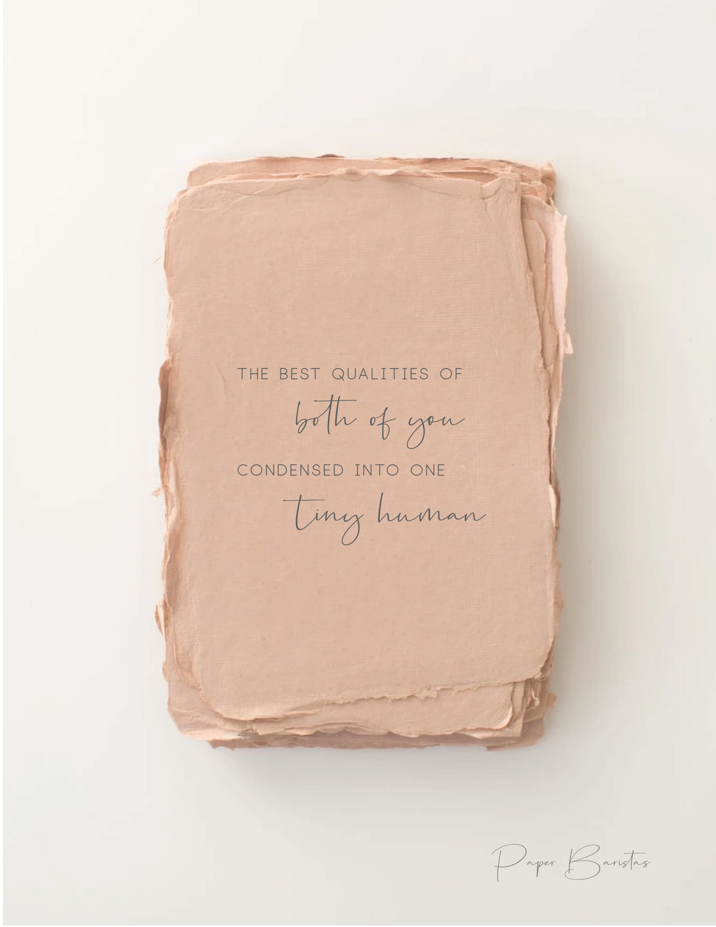 'Best Qualities' Card