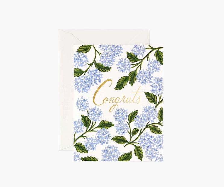 Hydrangea 'Congrats' Card