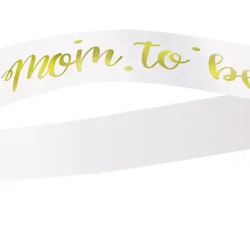 Mom To Be Foil Satin Sash