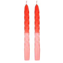 Taper Candle Red/ Pink
