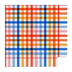 Retro Gingham Fringe Napkins