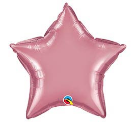 Chrome Mauve Star 20" Balloon