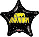18" Happy Birthday Star Wars Font Balloon
