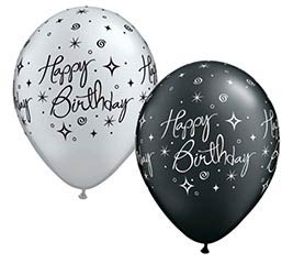 11" Happy Birthday Balloons