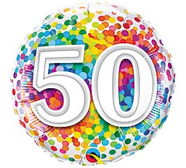 18" Fifty Balloon
