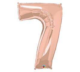 34" Rose Gold Seven Balloon