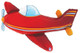 37" Red Airplane Balloon