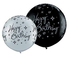 30" Happy Birthday Balloons