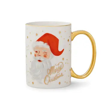 Winking Santa Mug