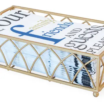 Gold Napkin Basket