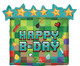 25" Happy B Day Pixel Balloon