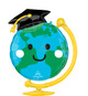 29" Smiley Grad Globe Balloon