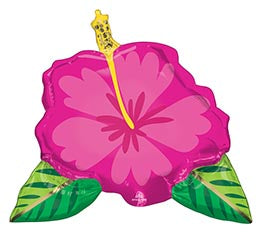 27" Tropical Hibiscus Flower Balloon