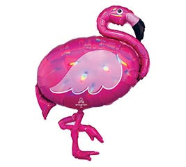 33" Pink Flamingo Iridescent Balloon