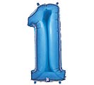 34" Blue Number One Blue