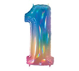 40" Opal Number One Balloon