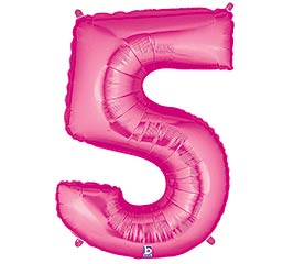 40" Pink Number Five Balloon