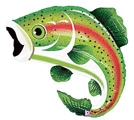16" Rainbow Trout Balloon