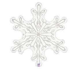 38" Clear Snowflake Balloon