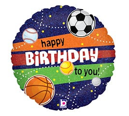 Birthday Sports 18" Balloon