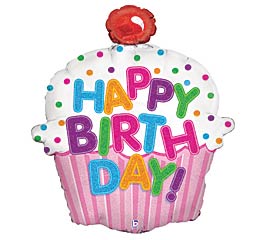24" HBD Cupcake
