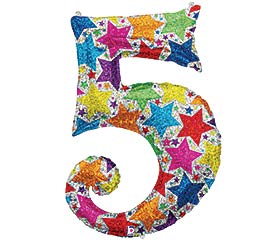 Star's 40" Number Five Balloon