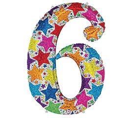 Star's 40" Number Six Balloon