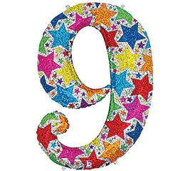 Star's 40" Number Nine Balloon
