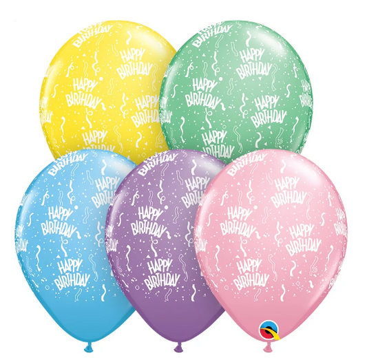 11" Assorted Happy Birthday