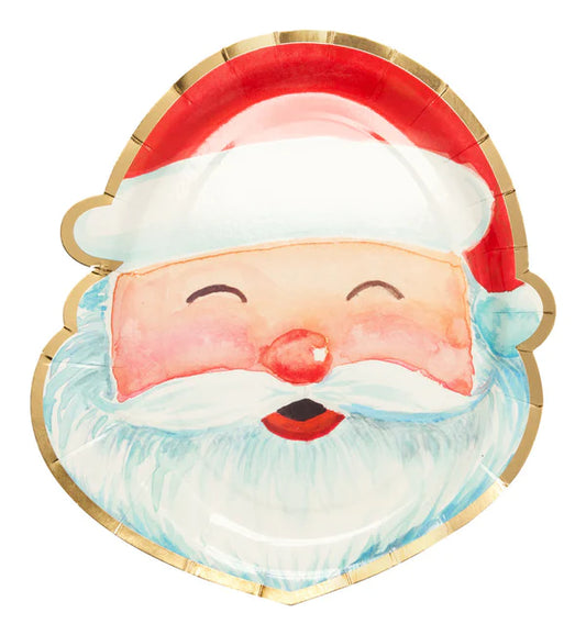 Smiley Santa Plate