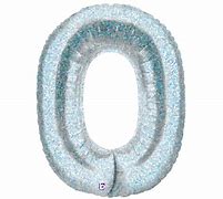 34" Holographic Zero Number Balloon